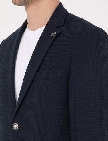 Lacivert Slim Fit Ceket