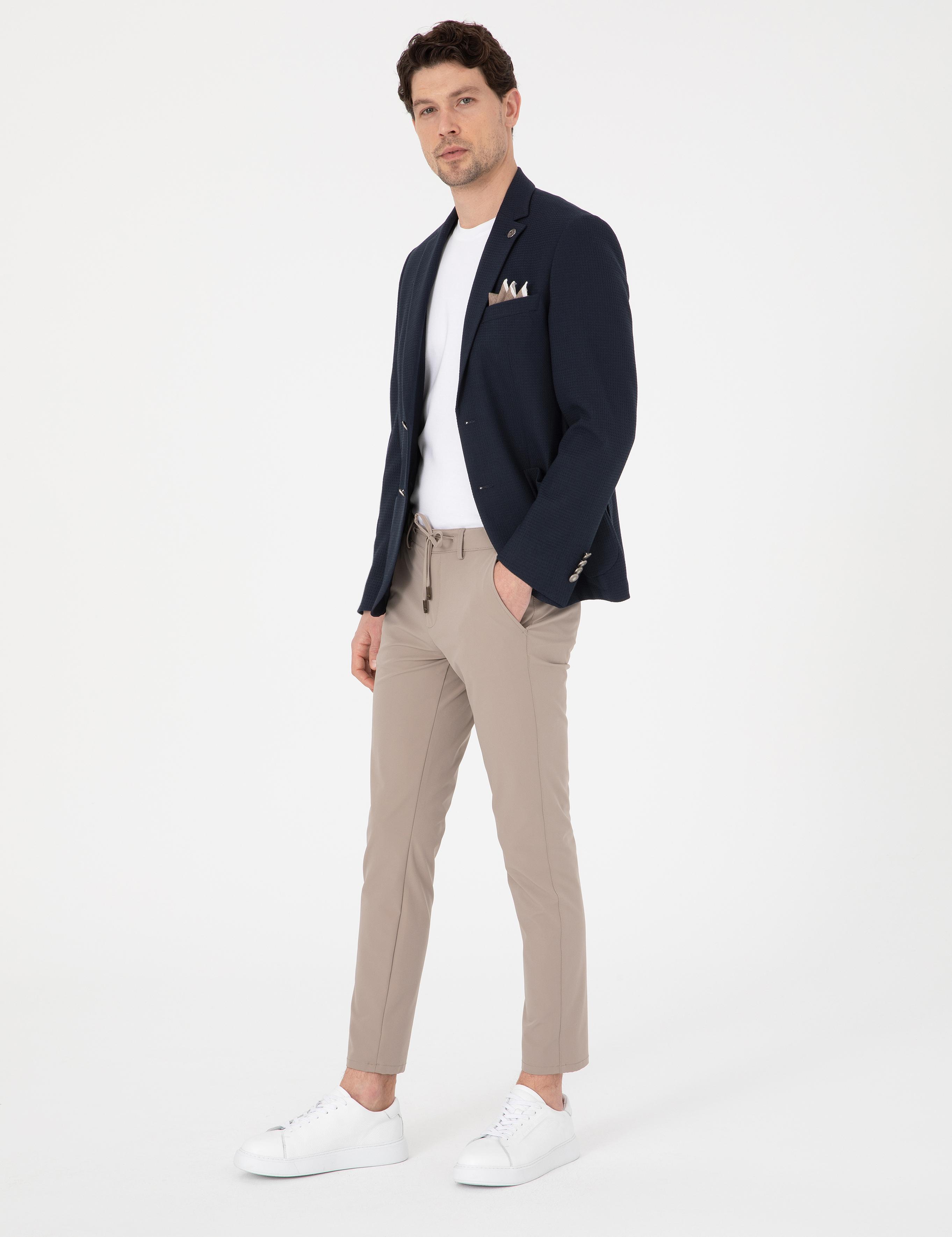 Lacivert Slim Fit Ceket