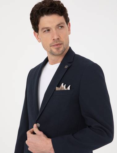 Lacivert Slim Fit Ceket