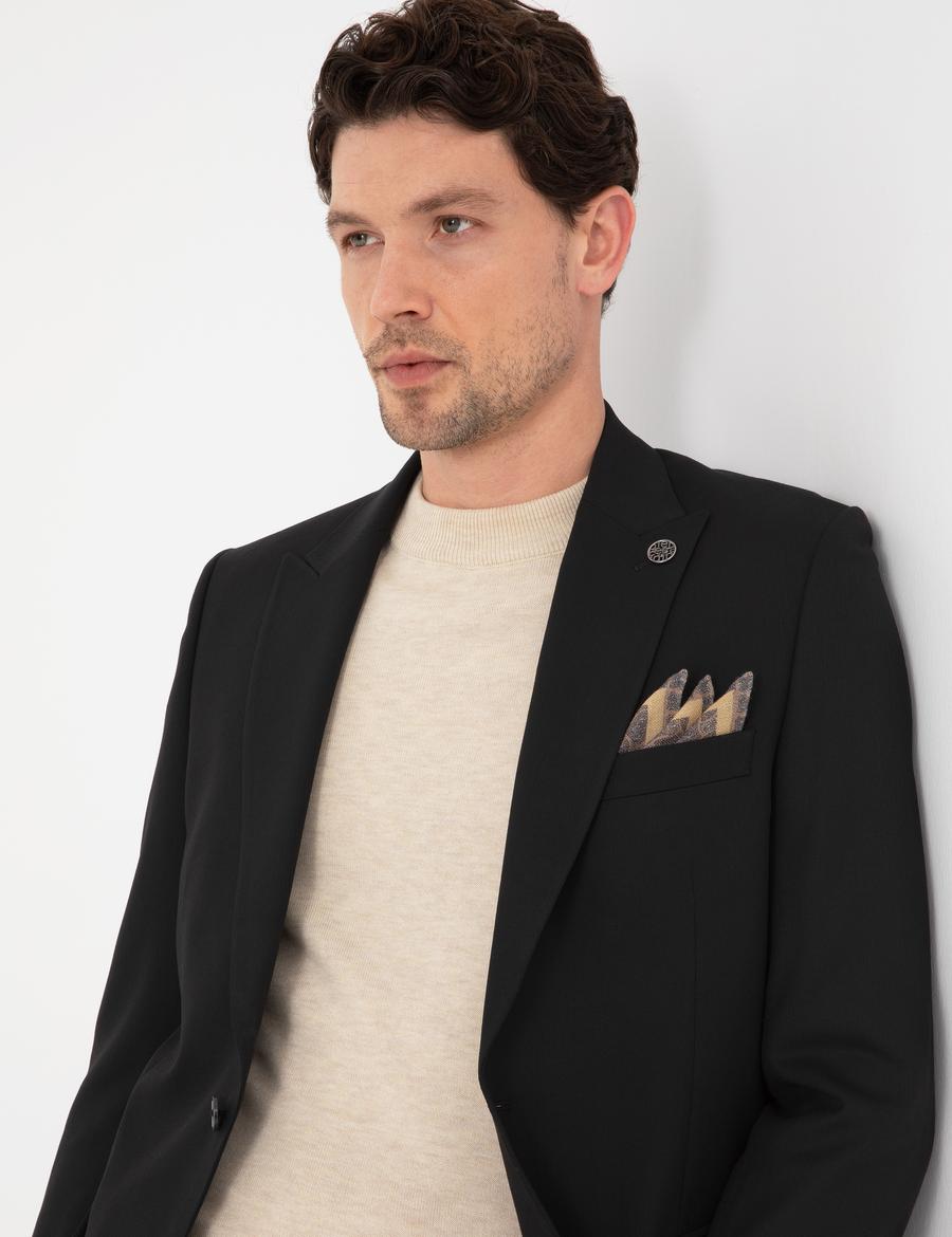 Siyah Slim Fit Takım Elbise