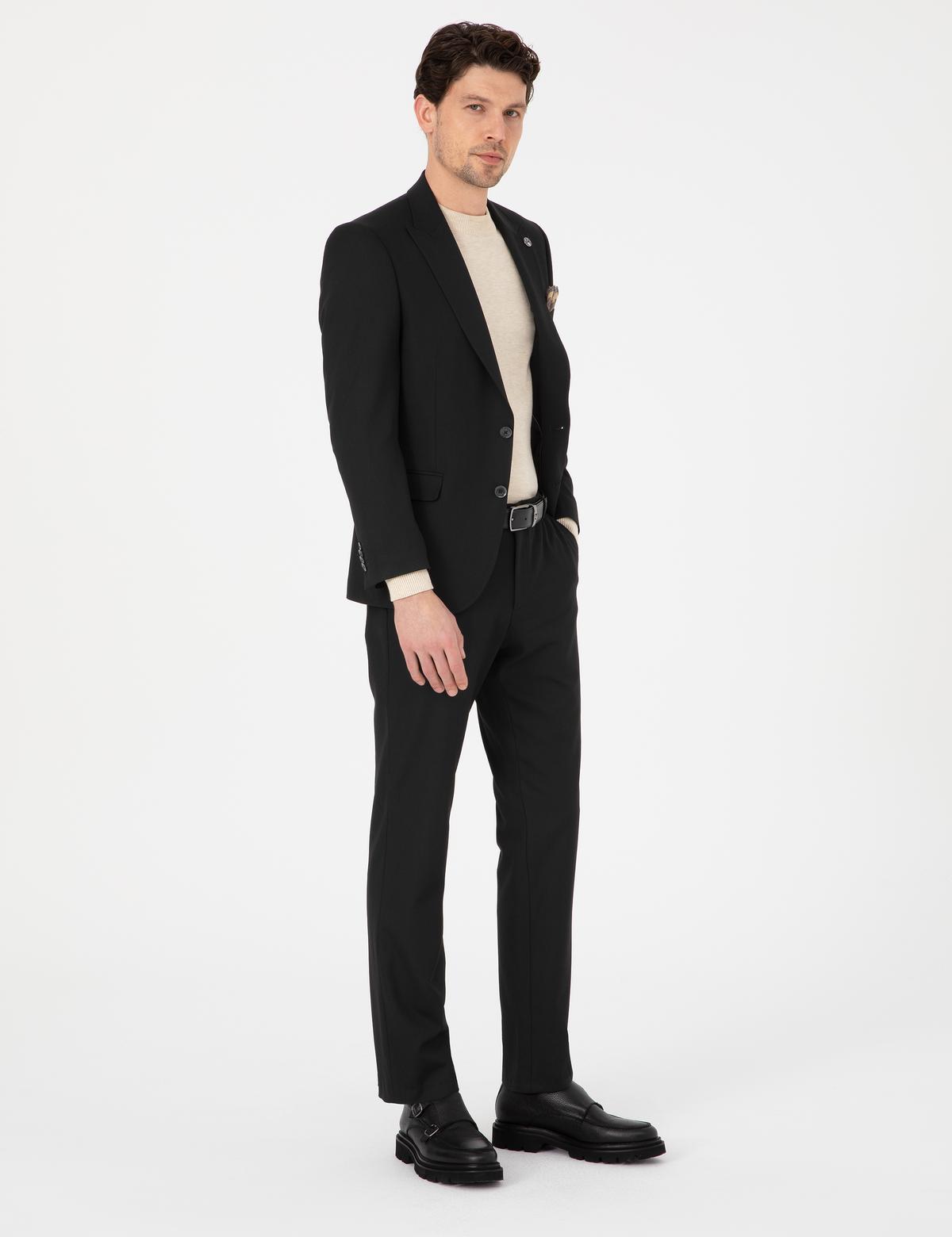 Siyah Slim Fit Takım Elbise - 50324264005