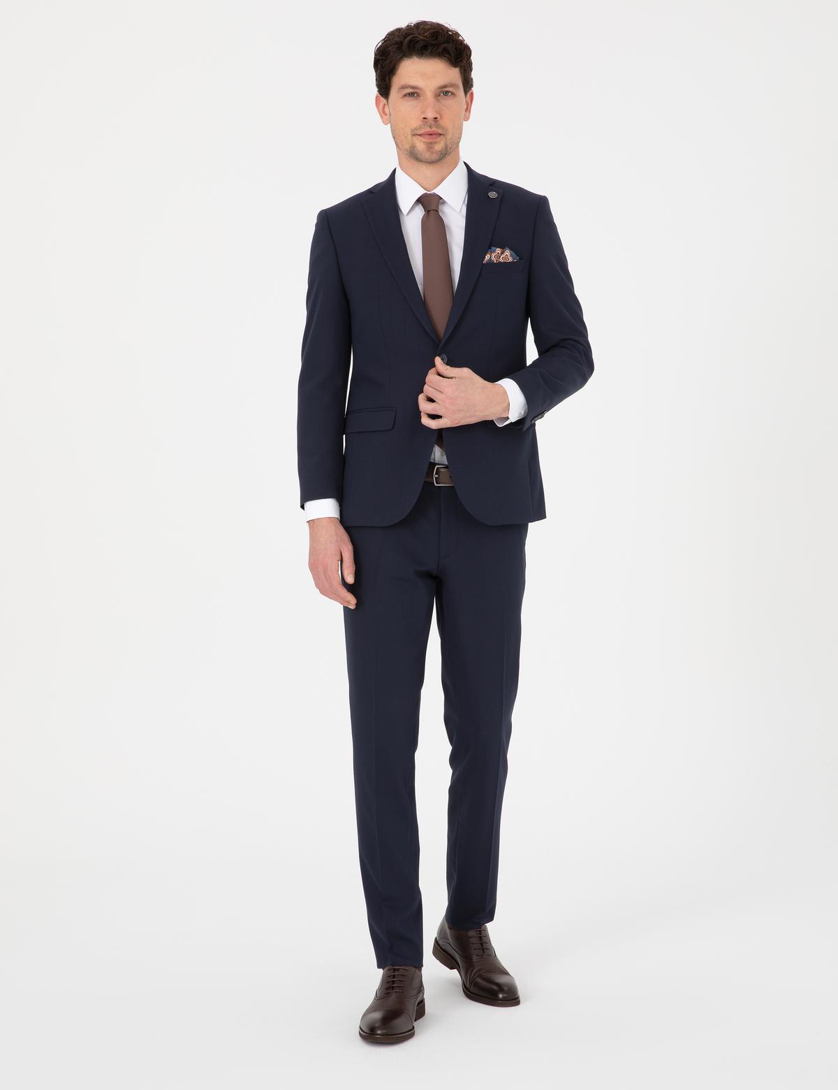 Lacivert Ex. Slim Fit Takım Elbise