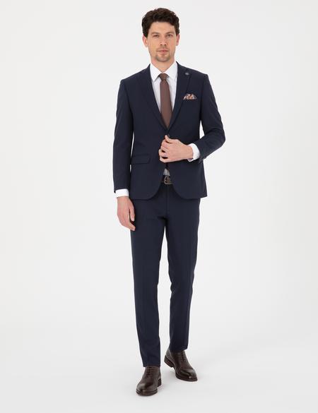 Lacivert Ex. Slim Fit Takım Elbise - 50324564056