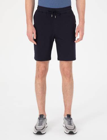 Lacivert Regular Fit Örme Şort