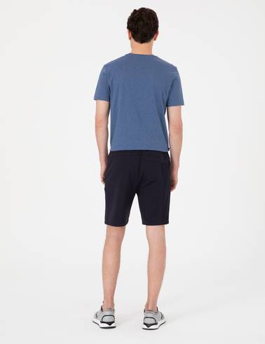 Lacivert Regular Fit Örme Şort