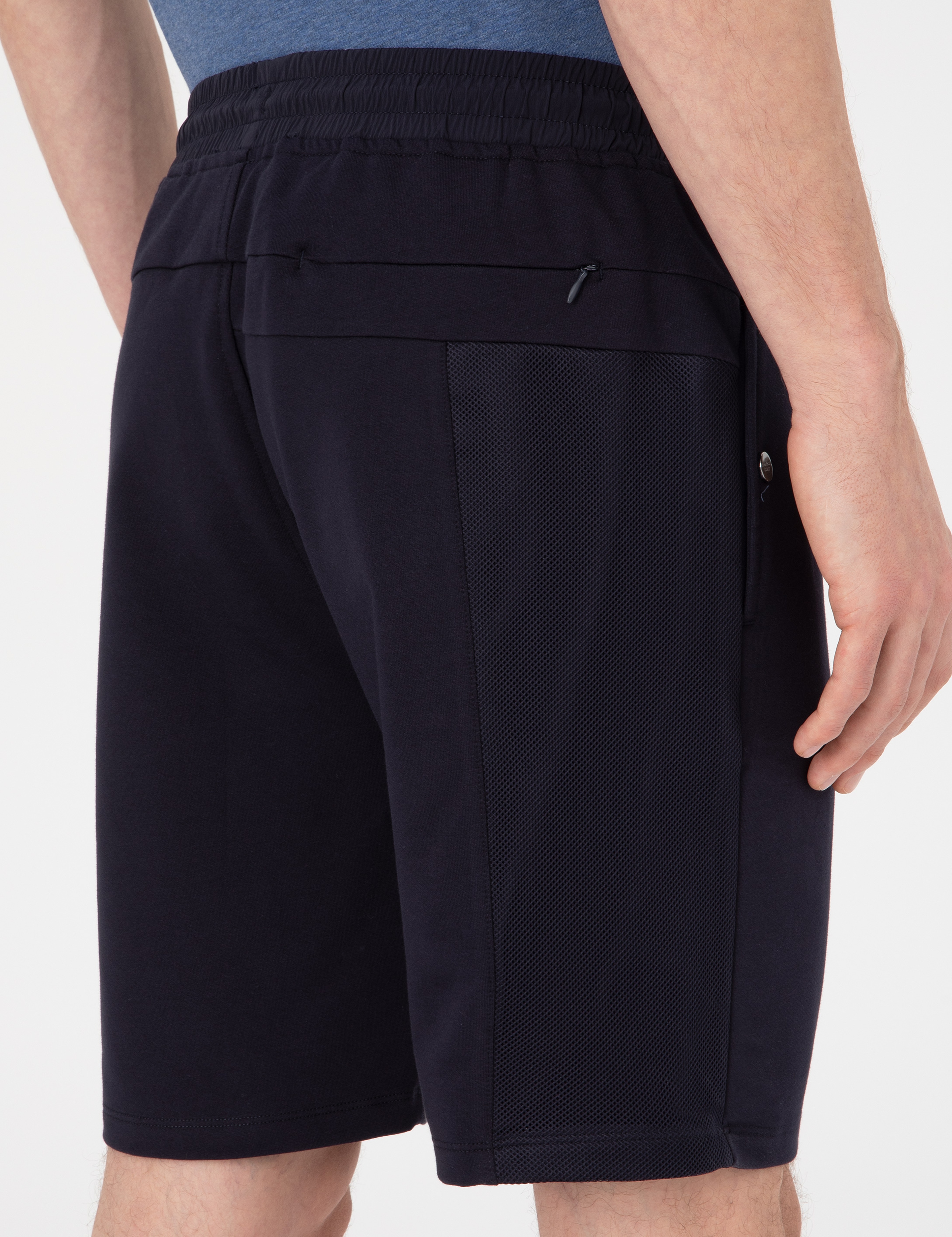 Lacivert Regular Fit Örme Şort - Image 6