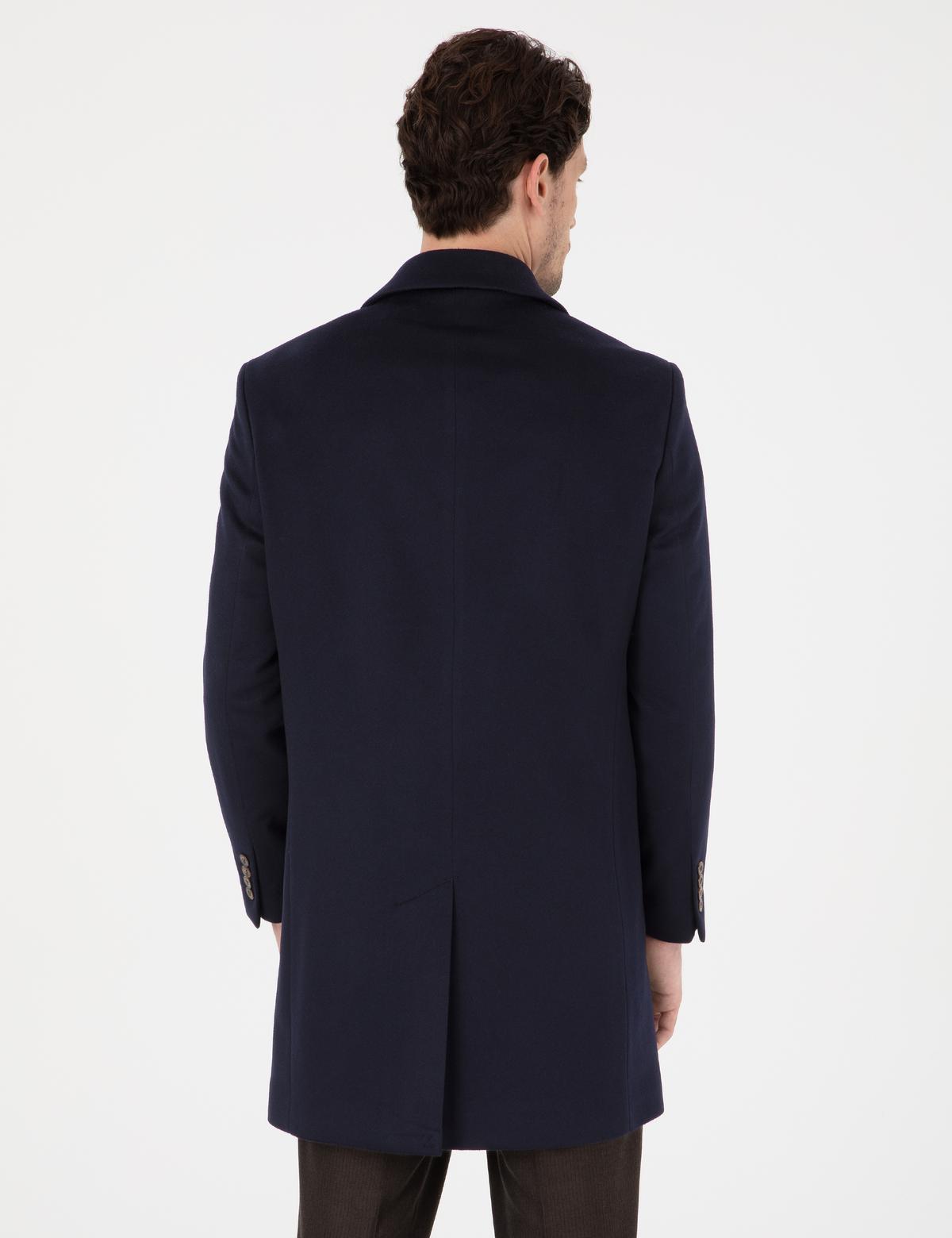 Lacivert Slim Fit Palto - 50318703003