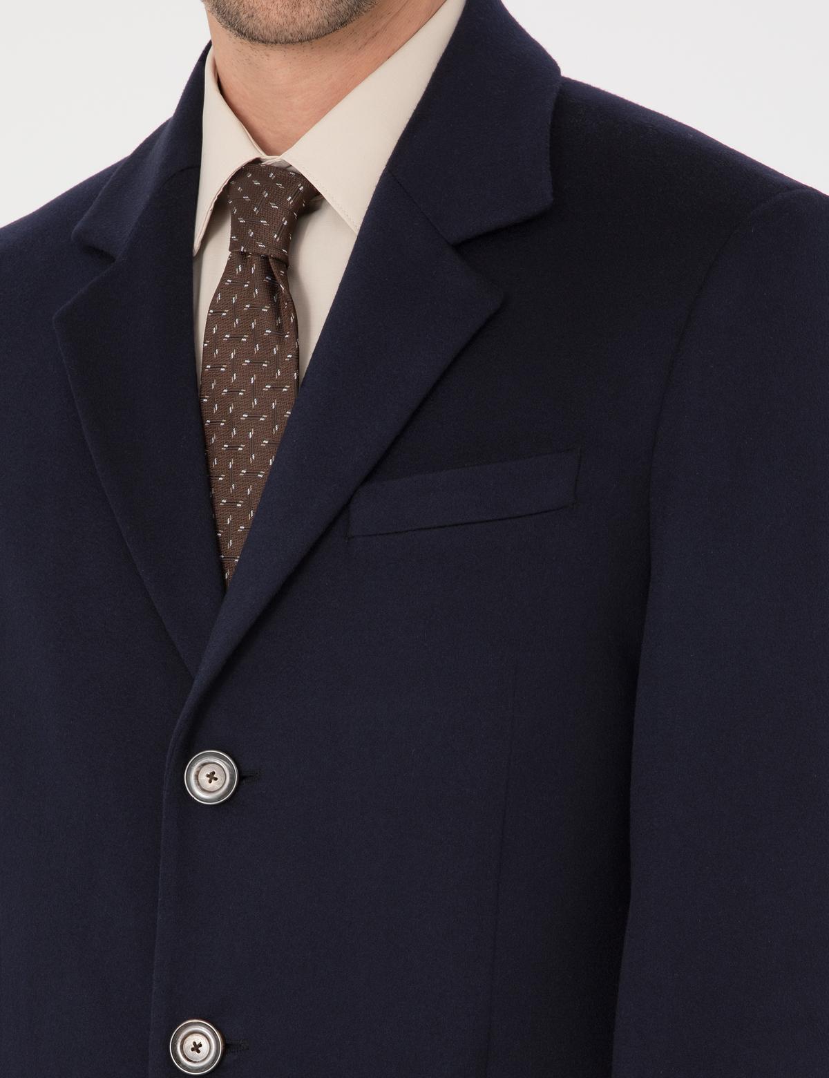 Lacivert Slim Fit Palto - 50318703003