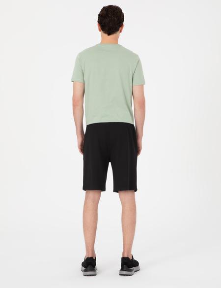 Siyah Comfort Fit Örme Şort - 50310720001