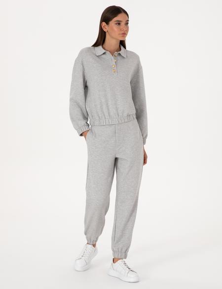 Gri Melanj Jogger Fit Eşofman Altı - 50309216005