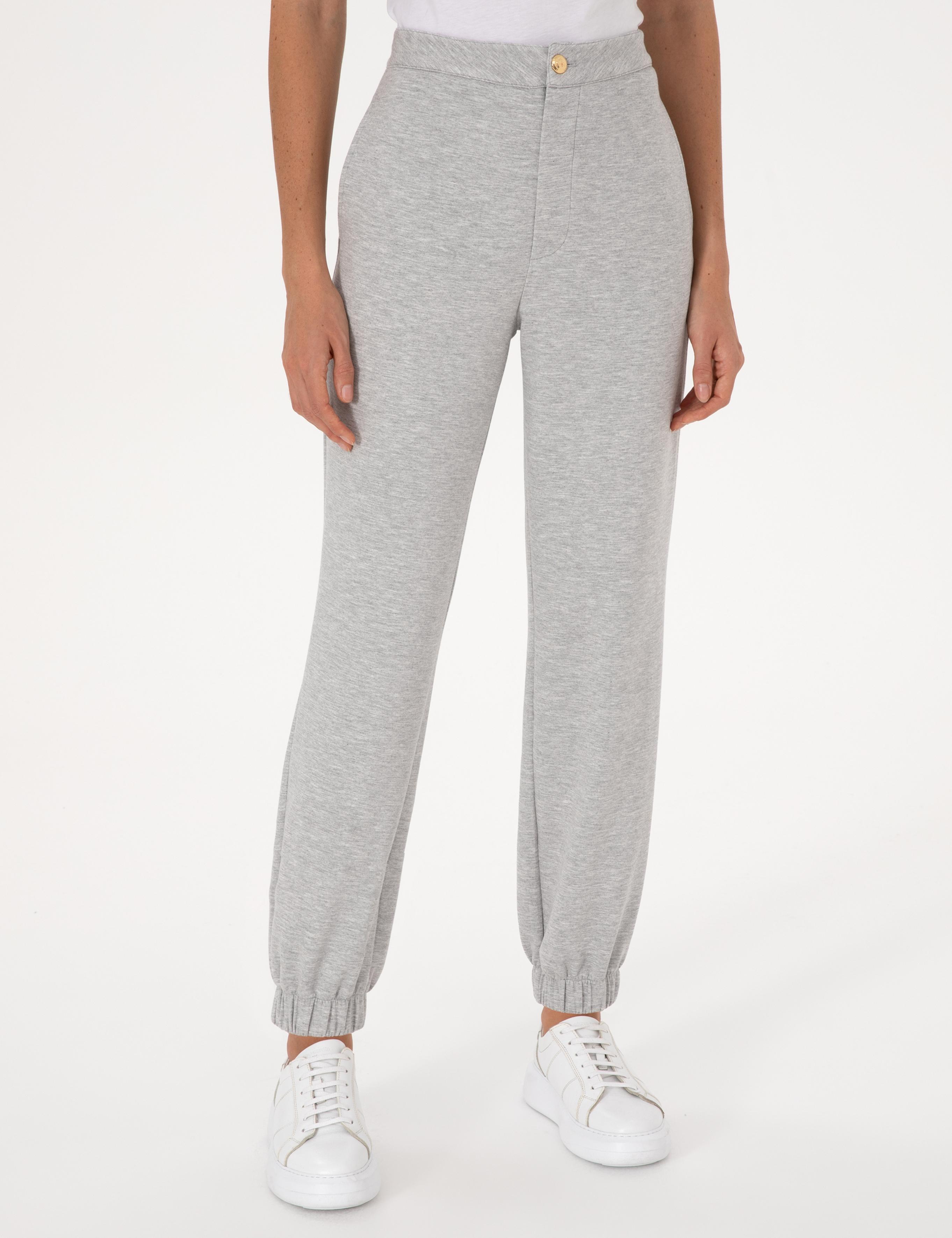 Gri Melanj Jogger Fit Eşofman Altı