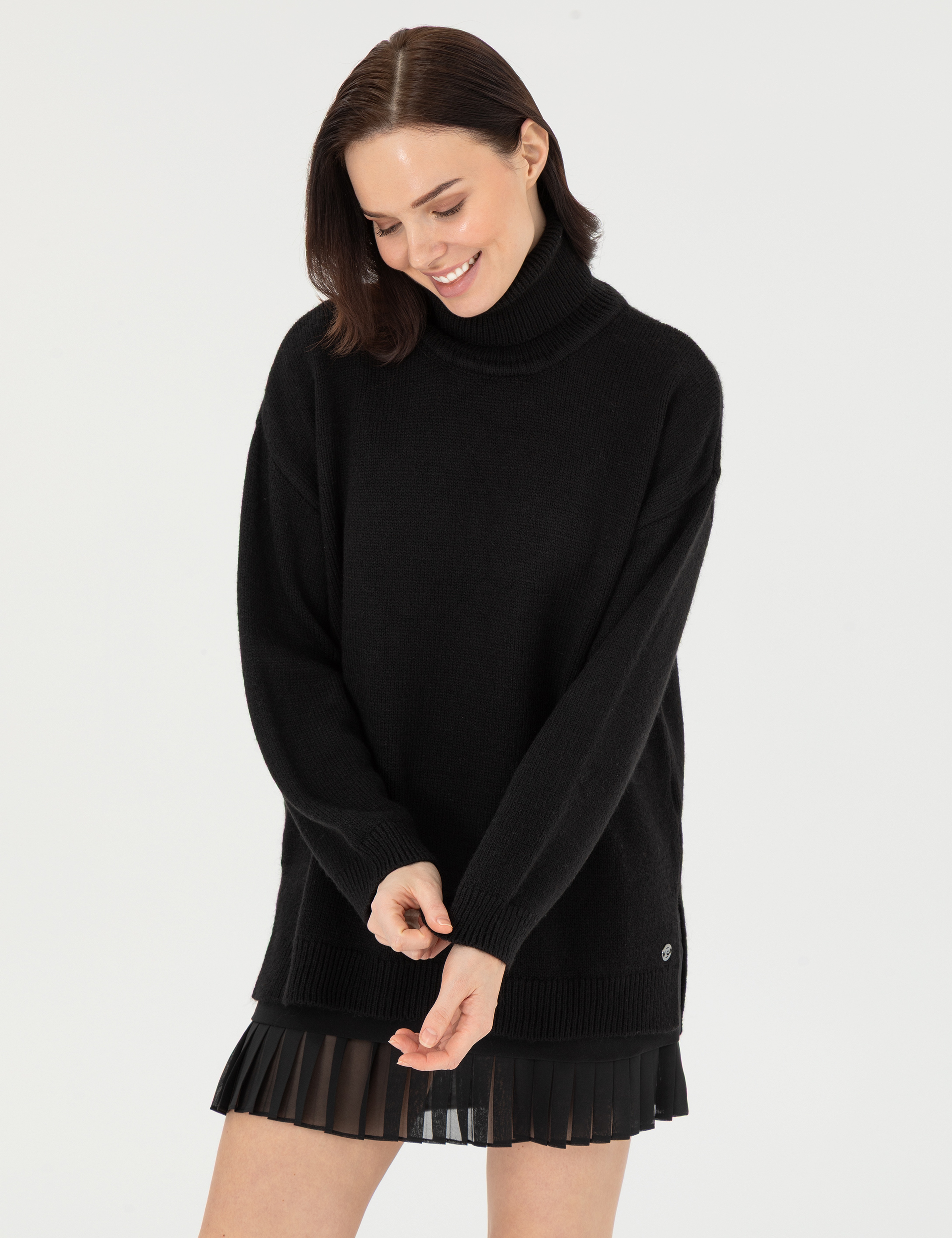 Siyah Oversize Kazak - Image 3