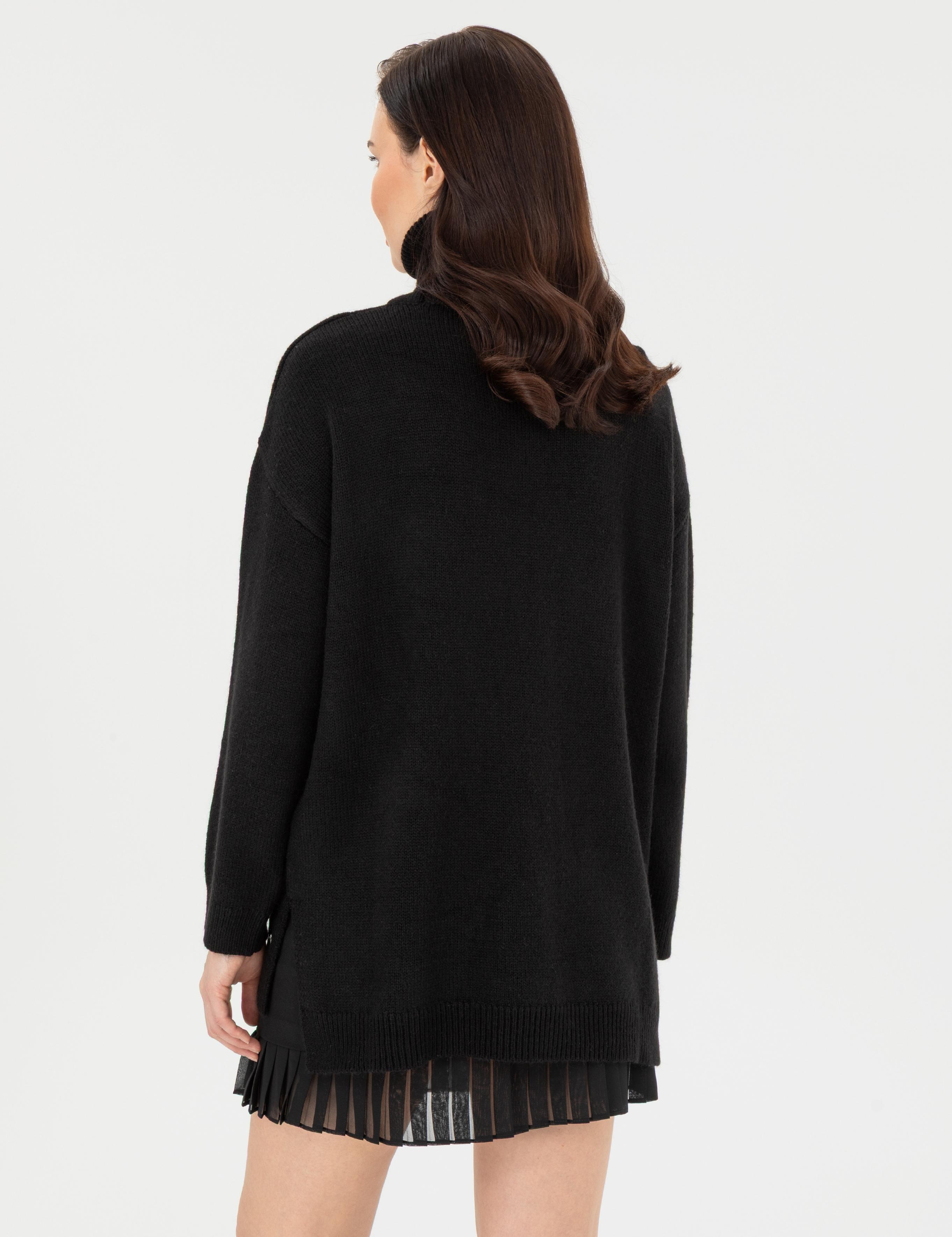 Siyah Oversize Kazak