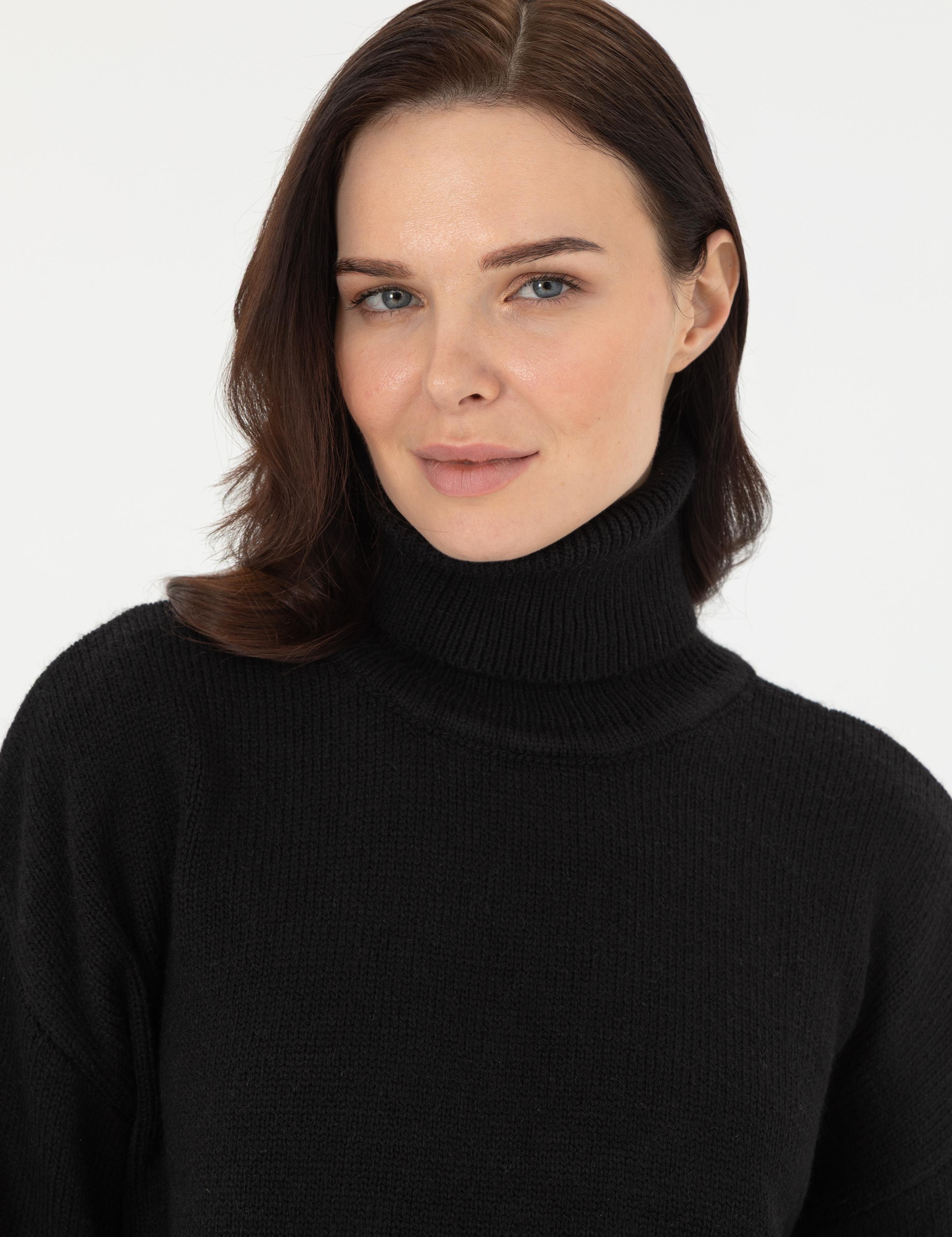 Siyah Oversize Kazak