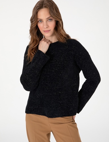 Siyah Oversize Kazak