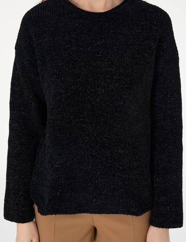 Siyah Oversize Kazak