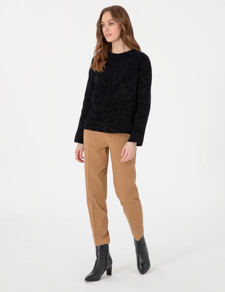 Siyah Oversize Kazak - 50290610010