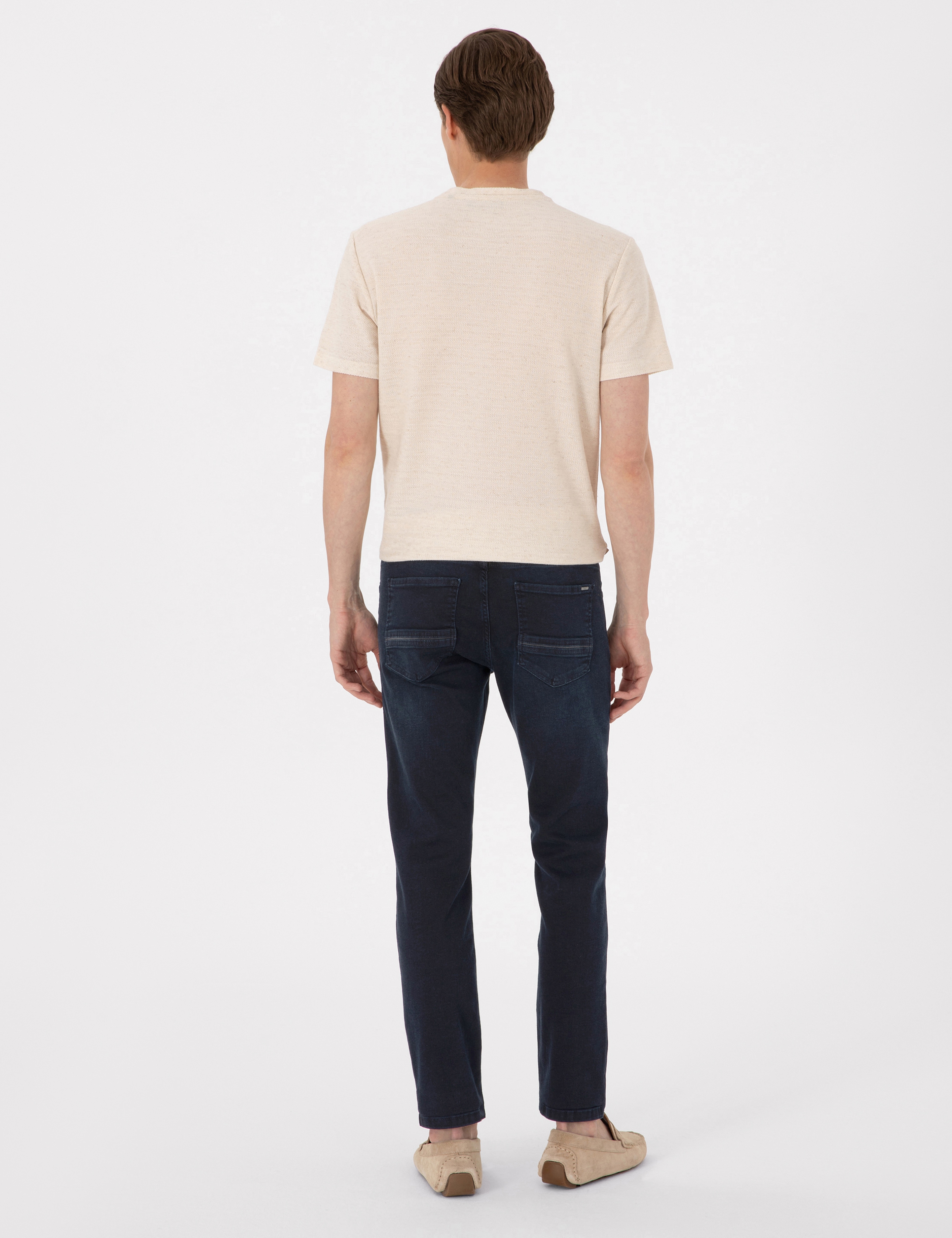 Koyu Lacivert Slim Fit Jean Pantolon - Image 4