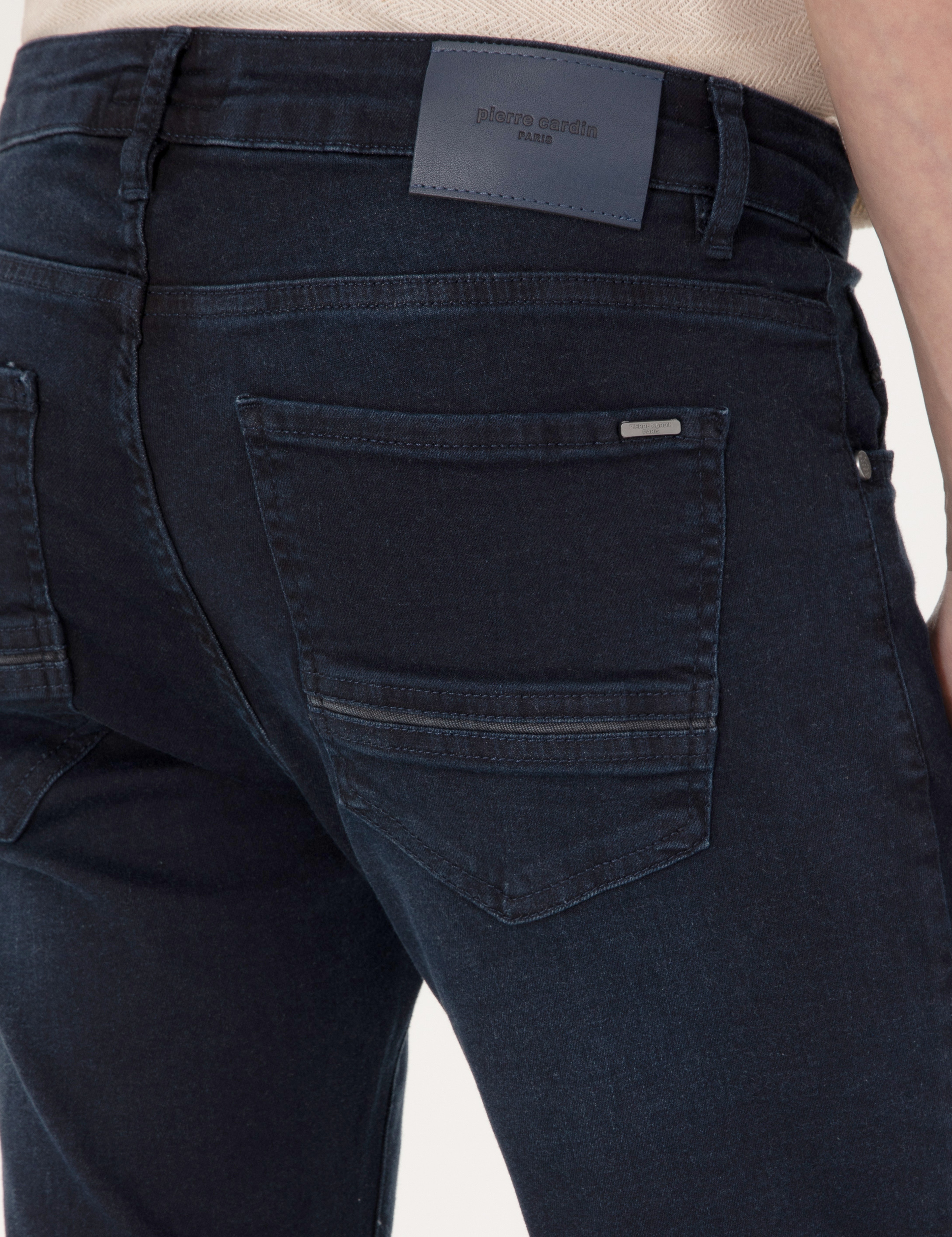 Koyu Lacivert Slim Fit Jean Pantolon - Image 6