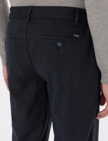 Lacivert Regular Fit Beli Lastikli Kanvas Pantolon - 50317282048