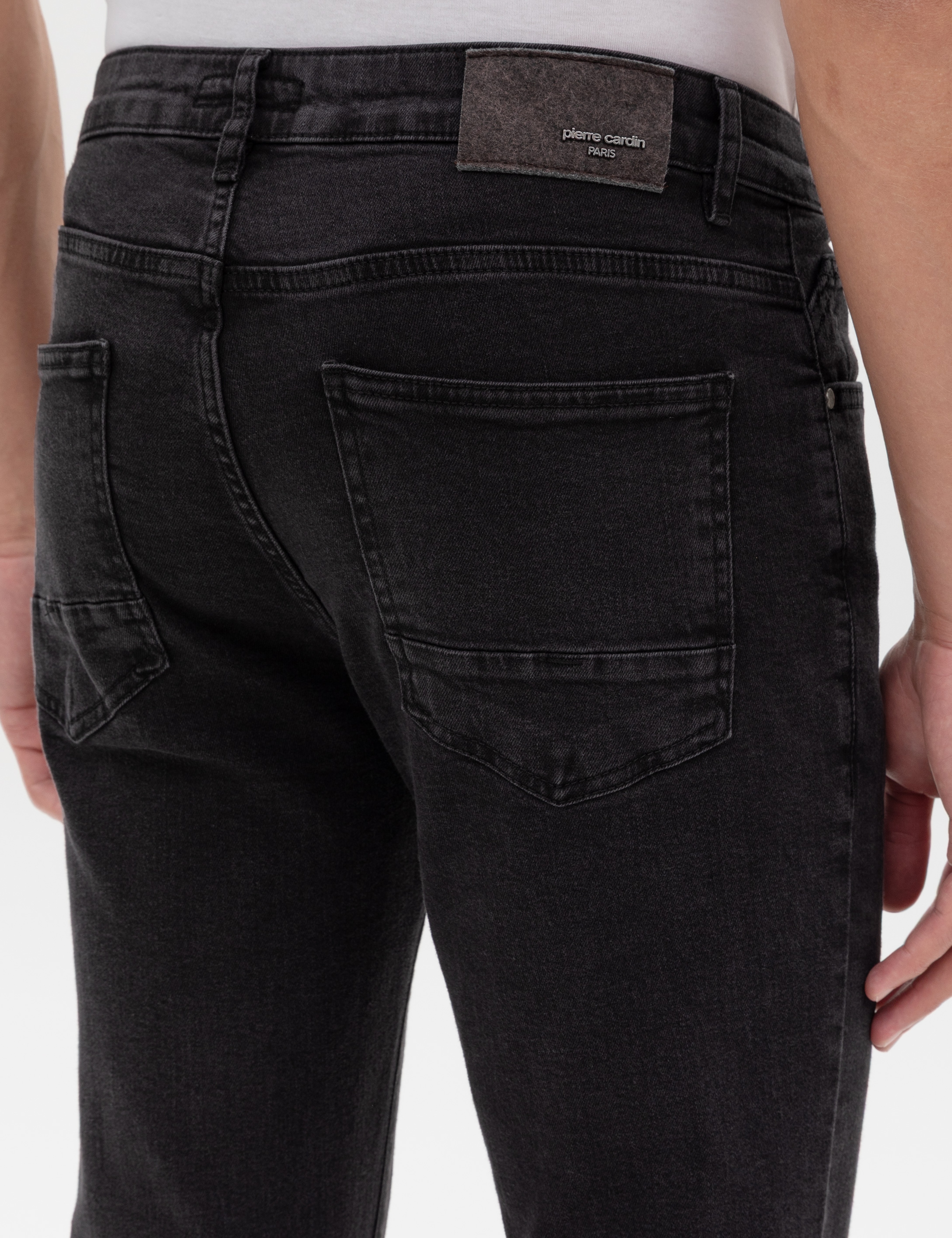 Gri Slim Fit Jean Pantolon - Image 6