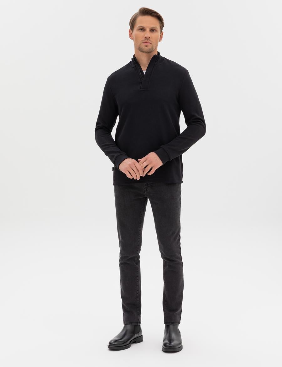 Gri Slim Fit Jean Pantolon