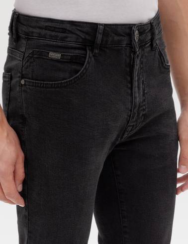 Gri Slim Fit Jean Pantolon