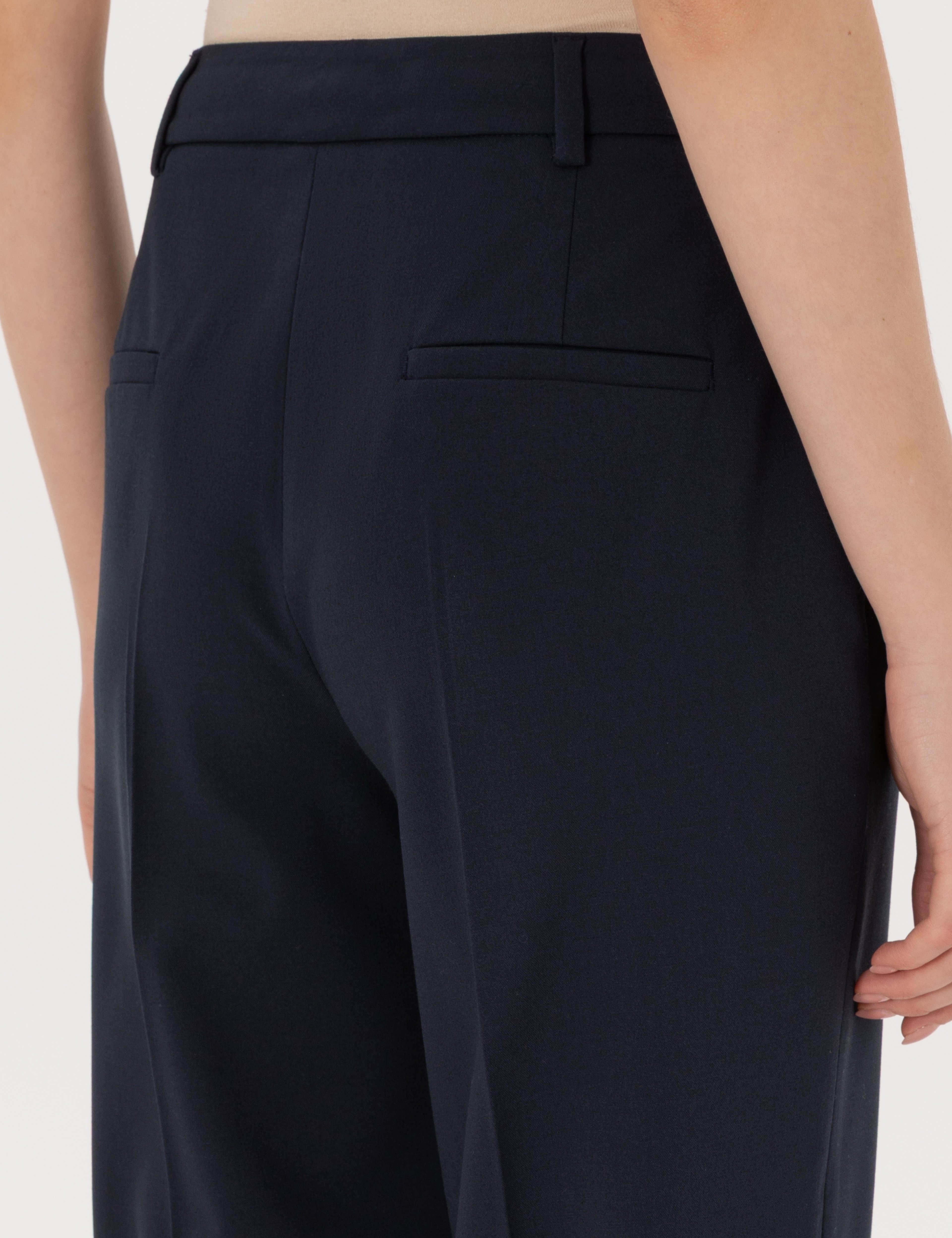 Lacivert Straight Fit Kumaş Pantolon
