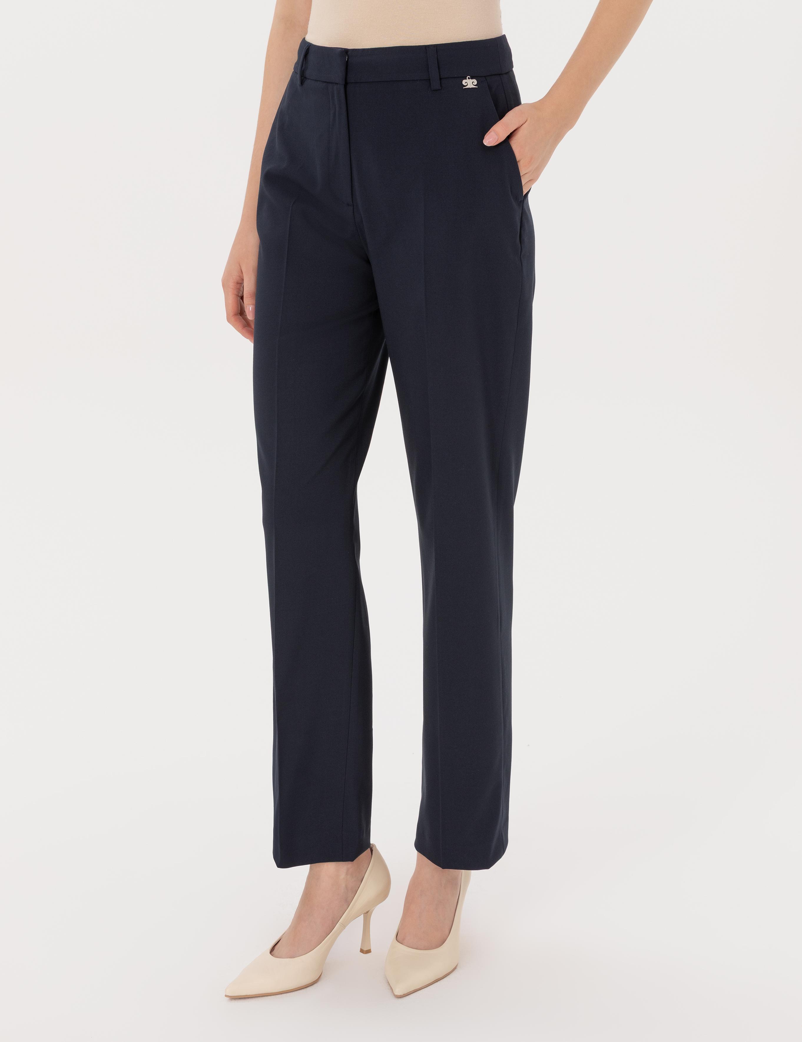 Lacivert Straight Fit Kumaş Pantolon