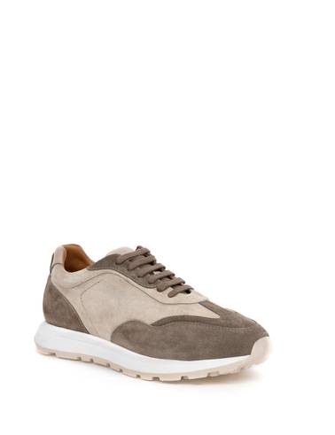 Bej %100 Deri Sneaker