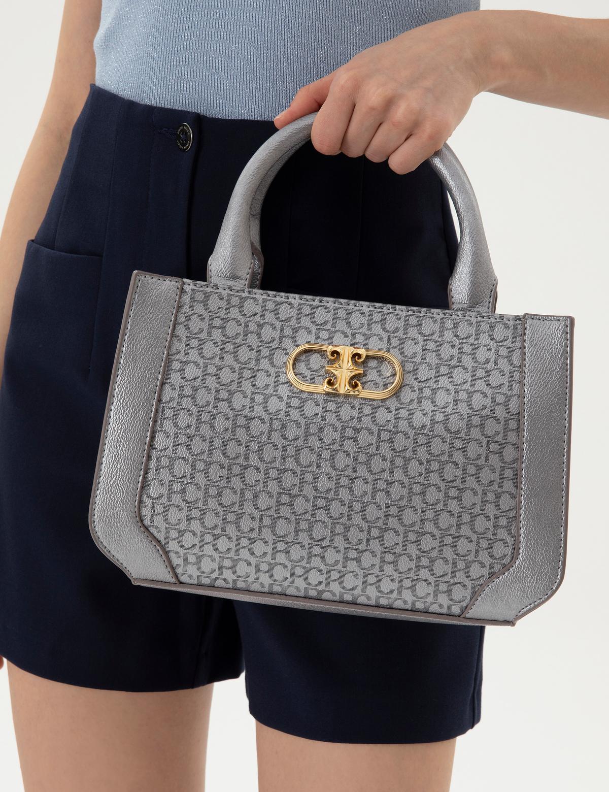 Gri Omuz Çantası - 50318436004