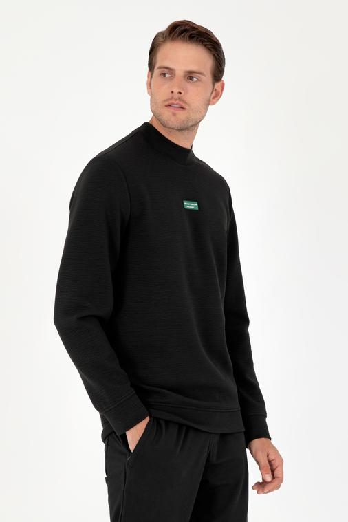 Siyah Regular Fit Sweatshirt
