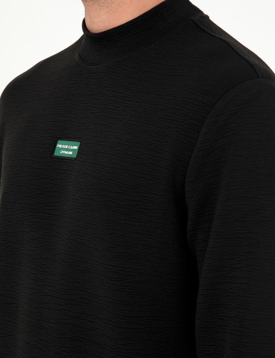 Siyah Regular Fit Sweatshirt