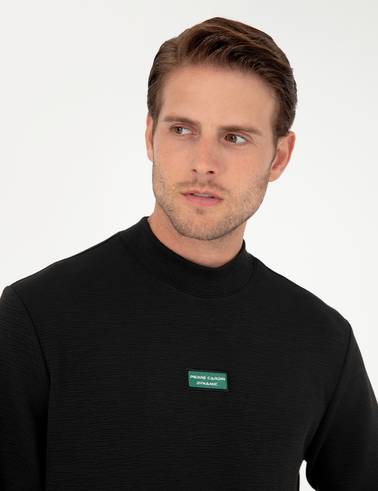 Siyah Regular Fit Sweatshirt