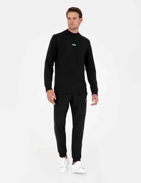Siyah Regular Fit Sweatshirt - 50293256013