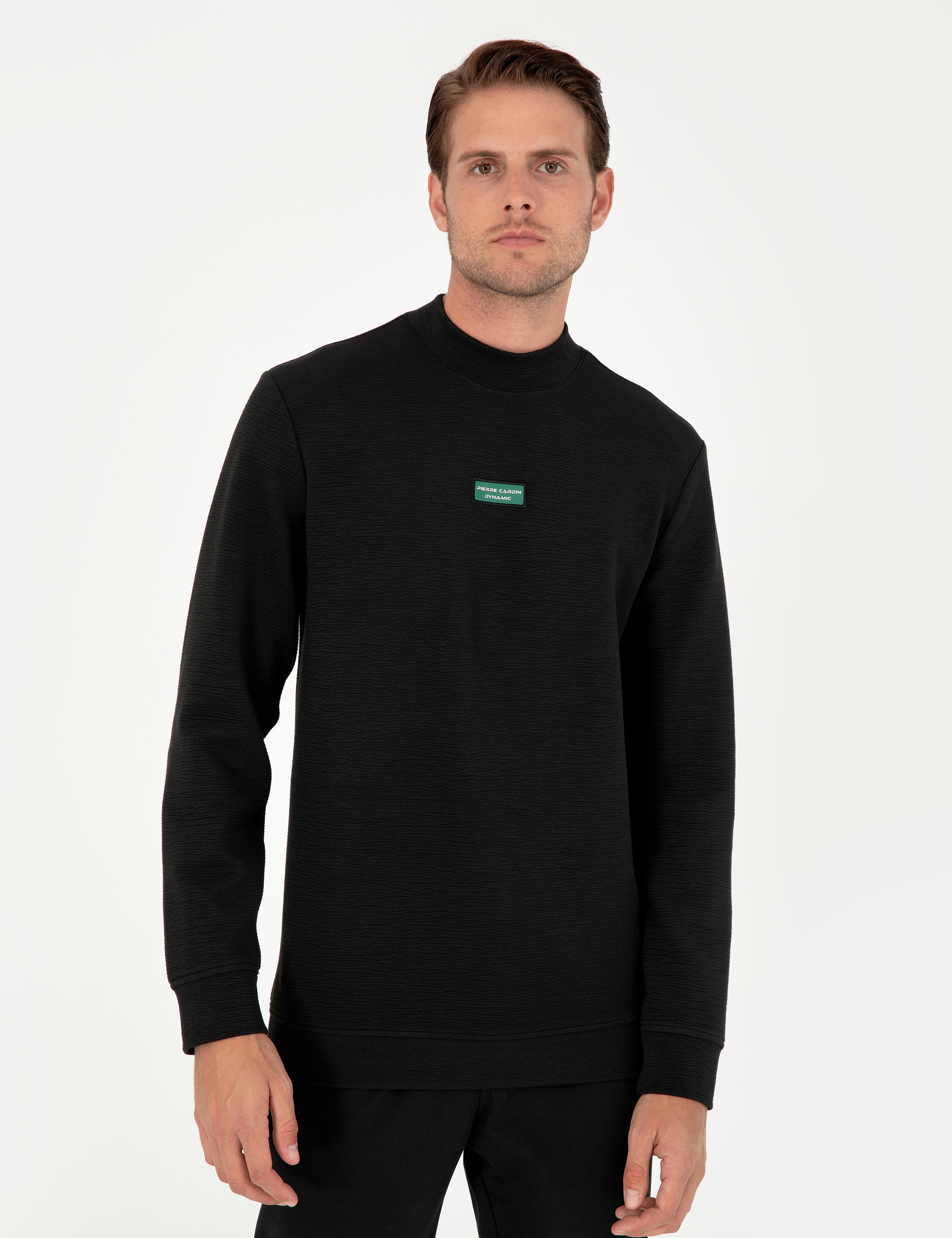 Siyah Regular Fit Sweatshirt - Image 3