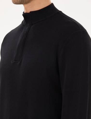Siyah Regular Fit Sweatshirt