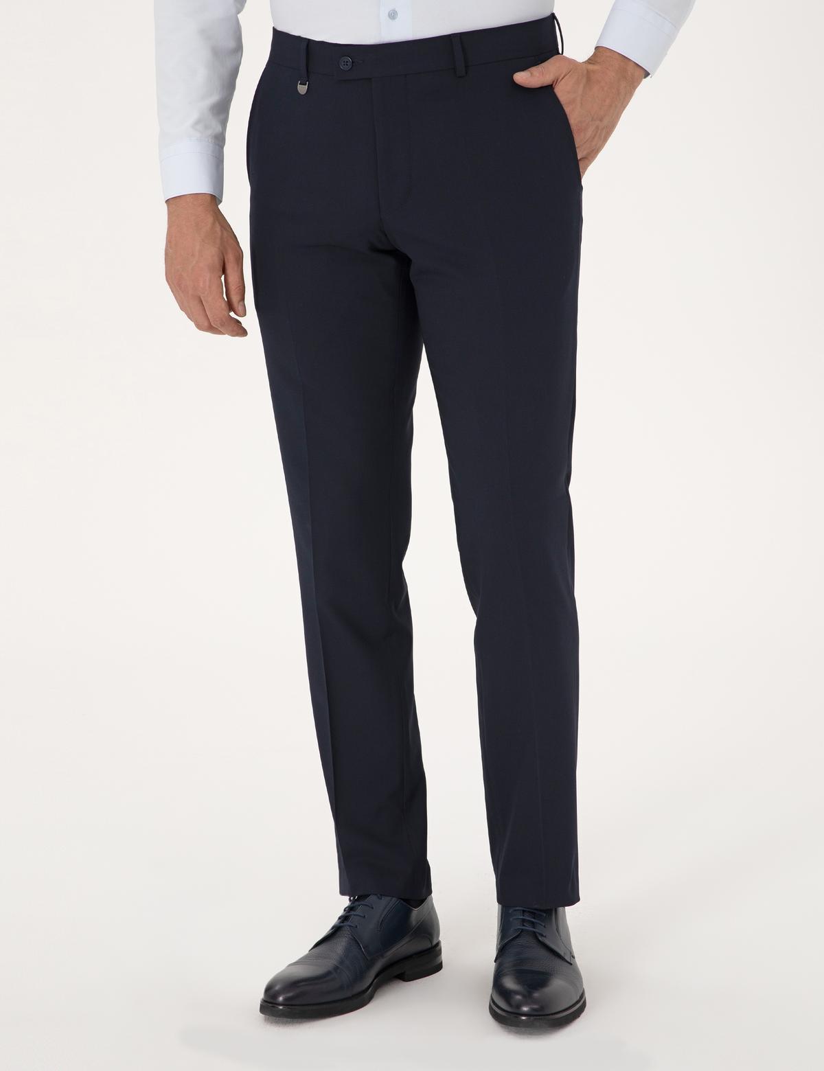 Lacivert Slim Fit Kumaş Pantolon - 50317644039