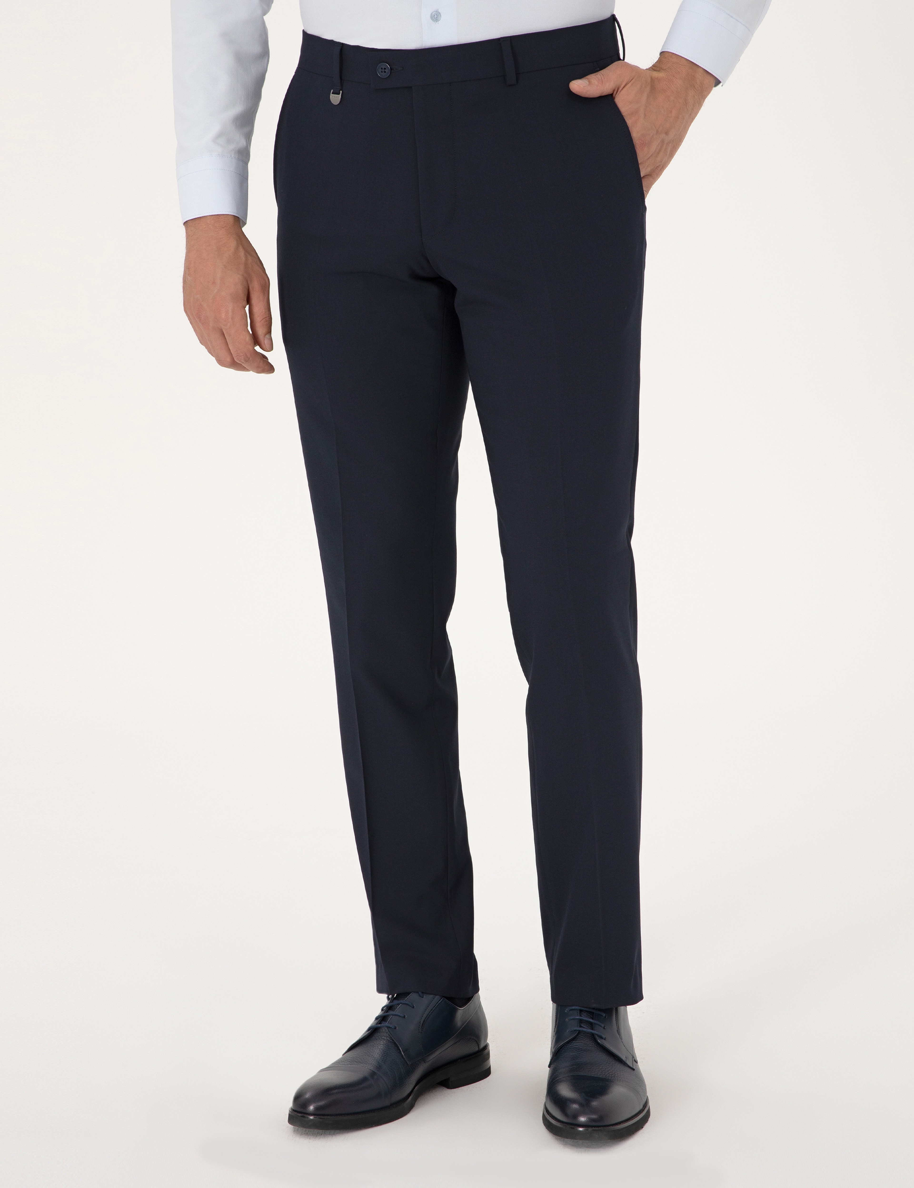 Lacivert Slim Fit Kumaş Pantolon - Image 2