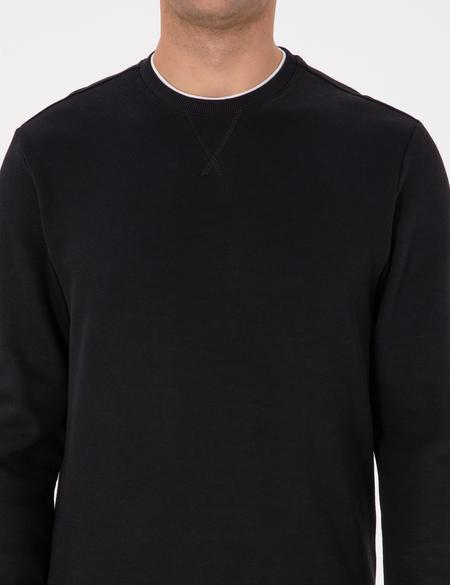Siyah Regular Fit Sweatshirt - 50311649017