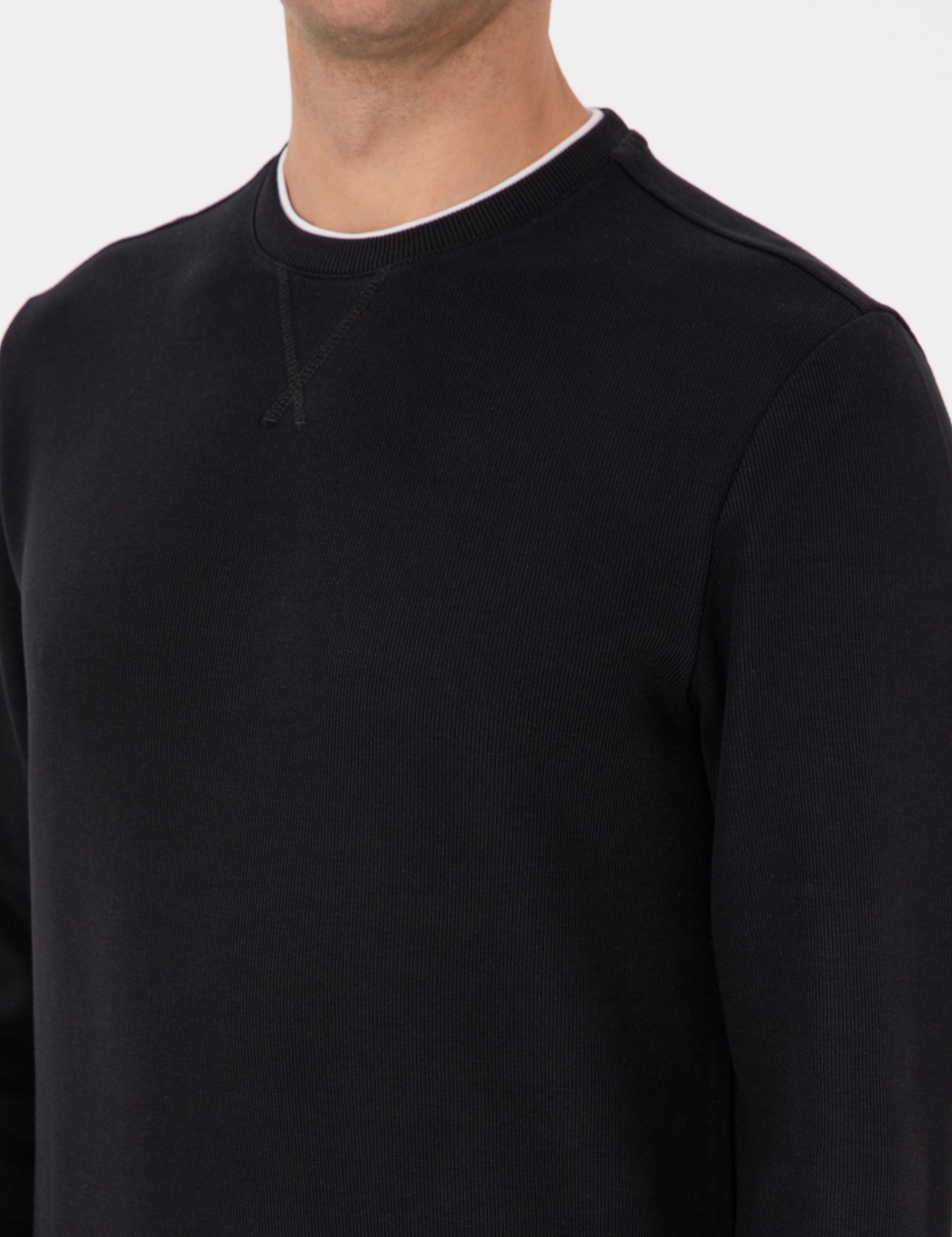 Siyah Regular Fit Sweatshirt