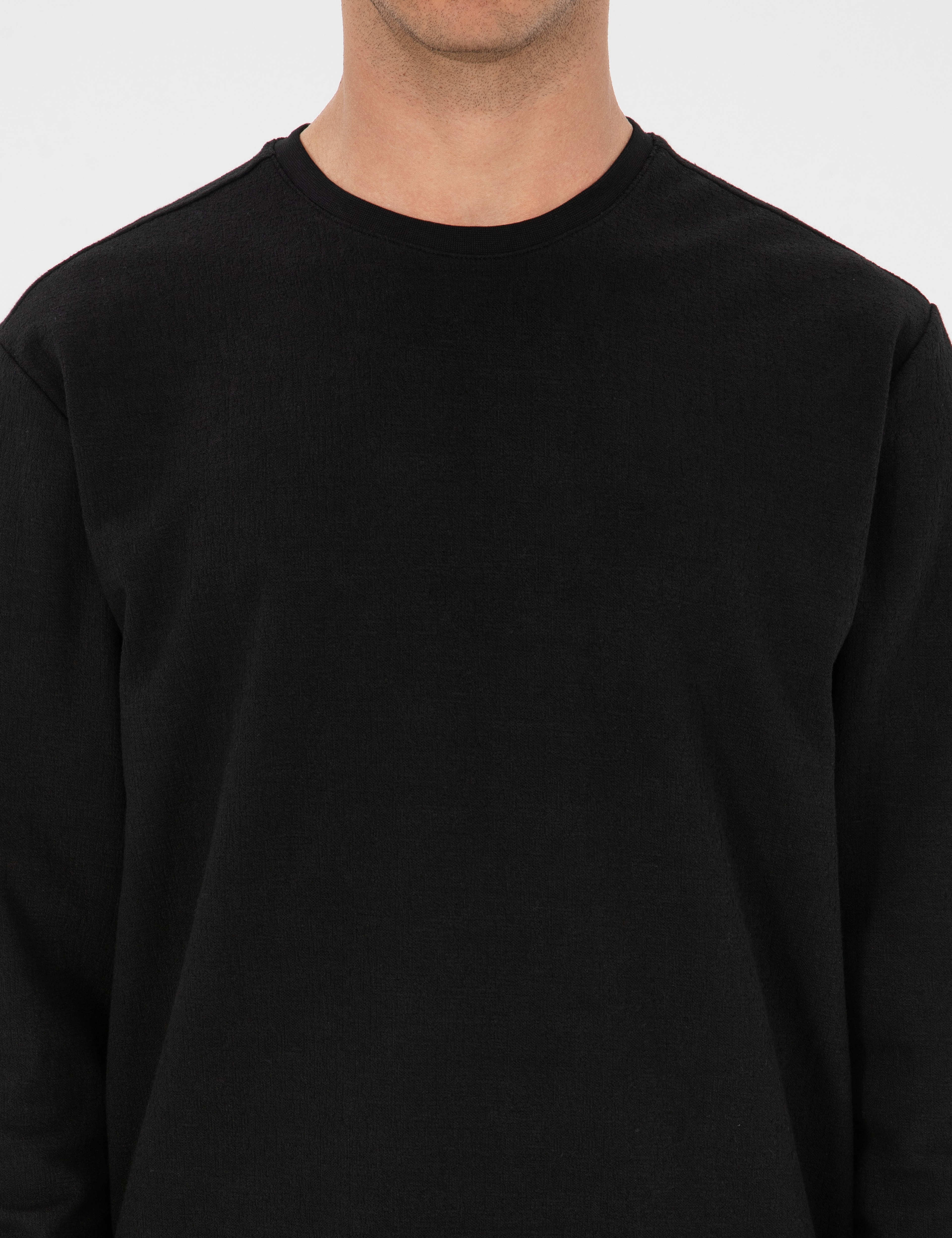 Siyah Regular Fit Sweatshirt - Image 6
