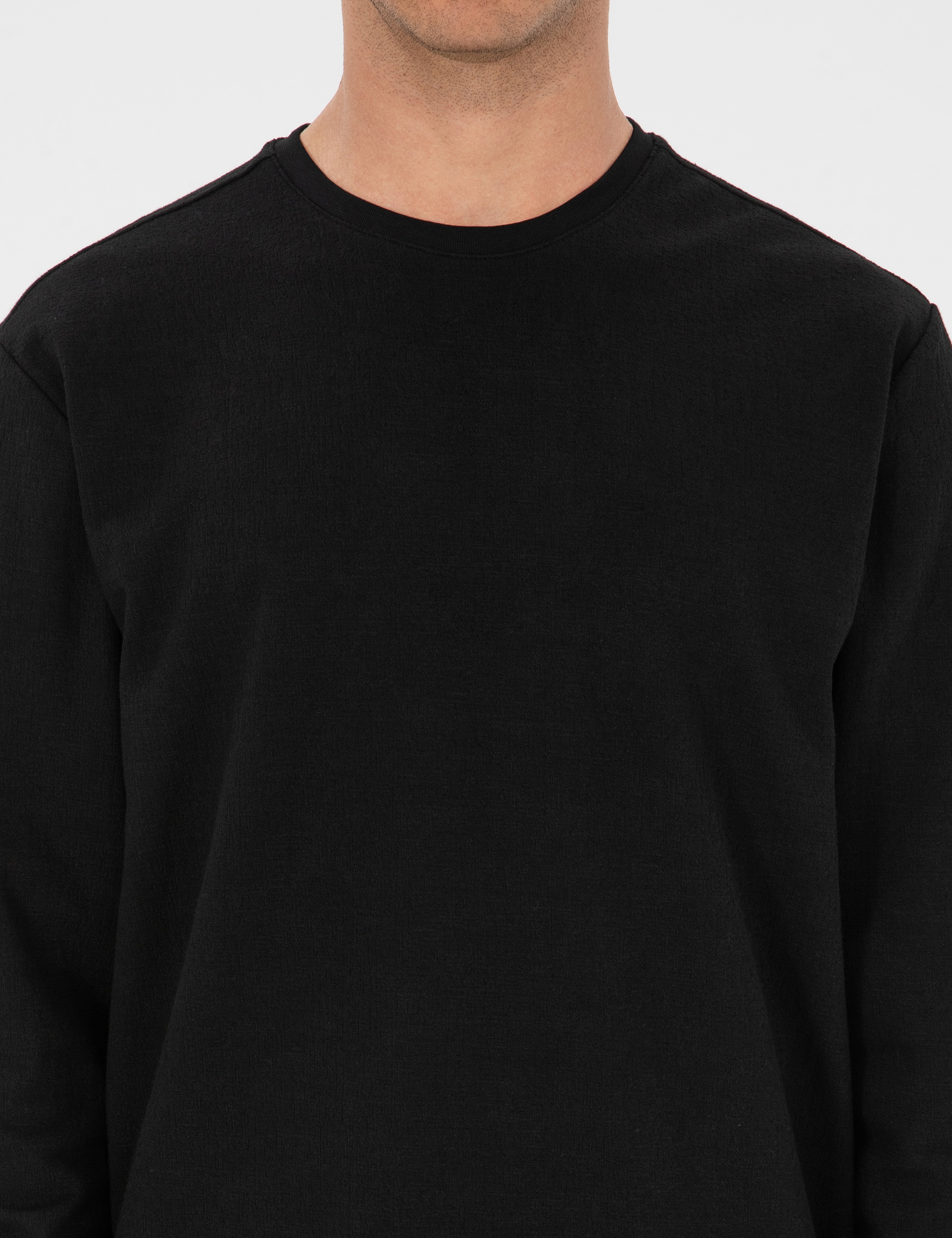 Siyah Regular Fit Sweatshirt