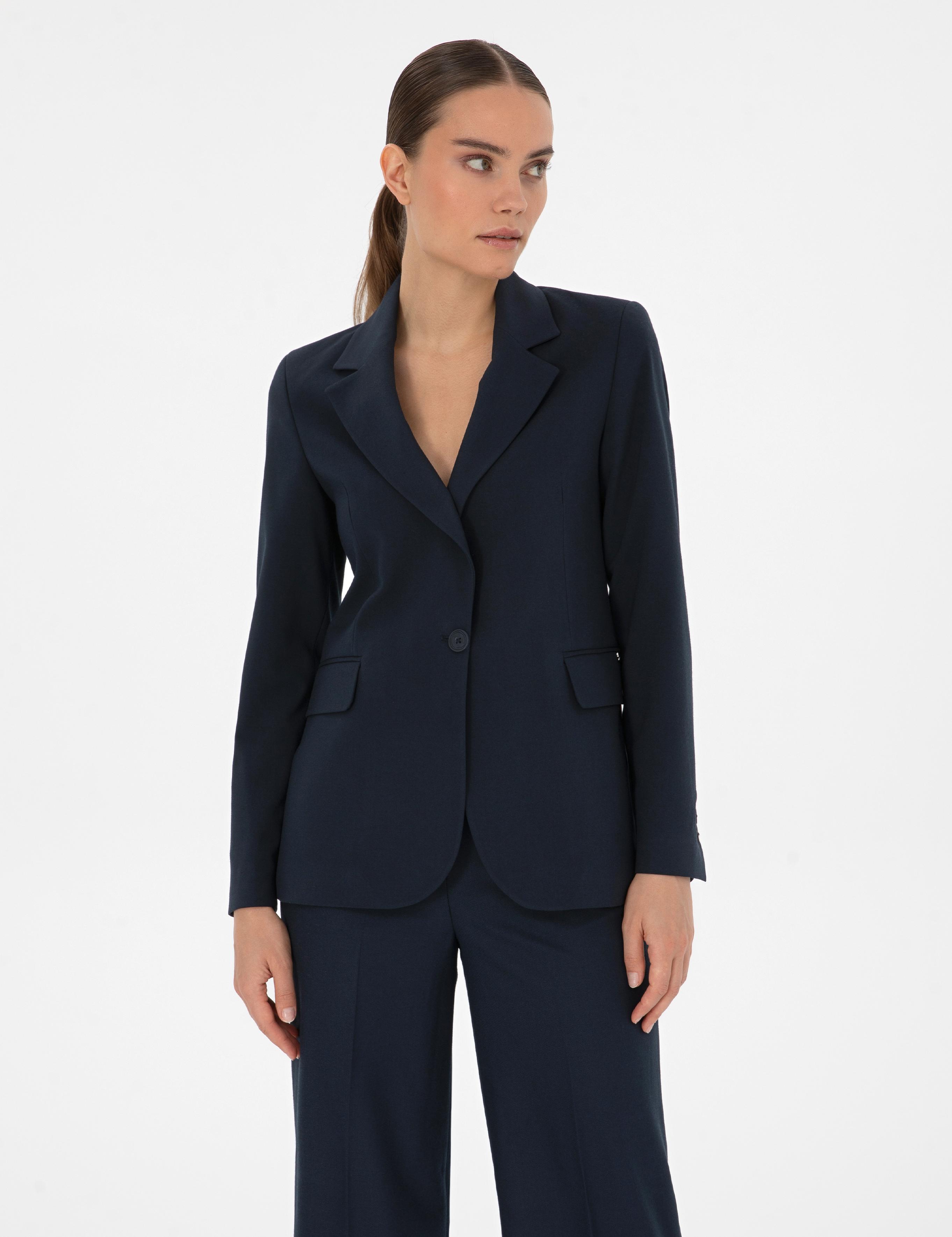 Lacivert Slim Fit Ceket