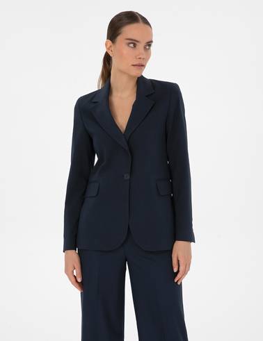 Lacivert Slim Fit Ceket