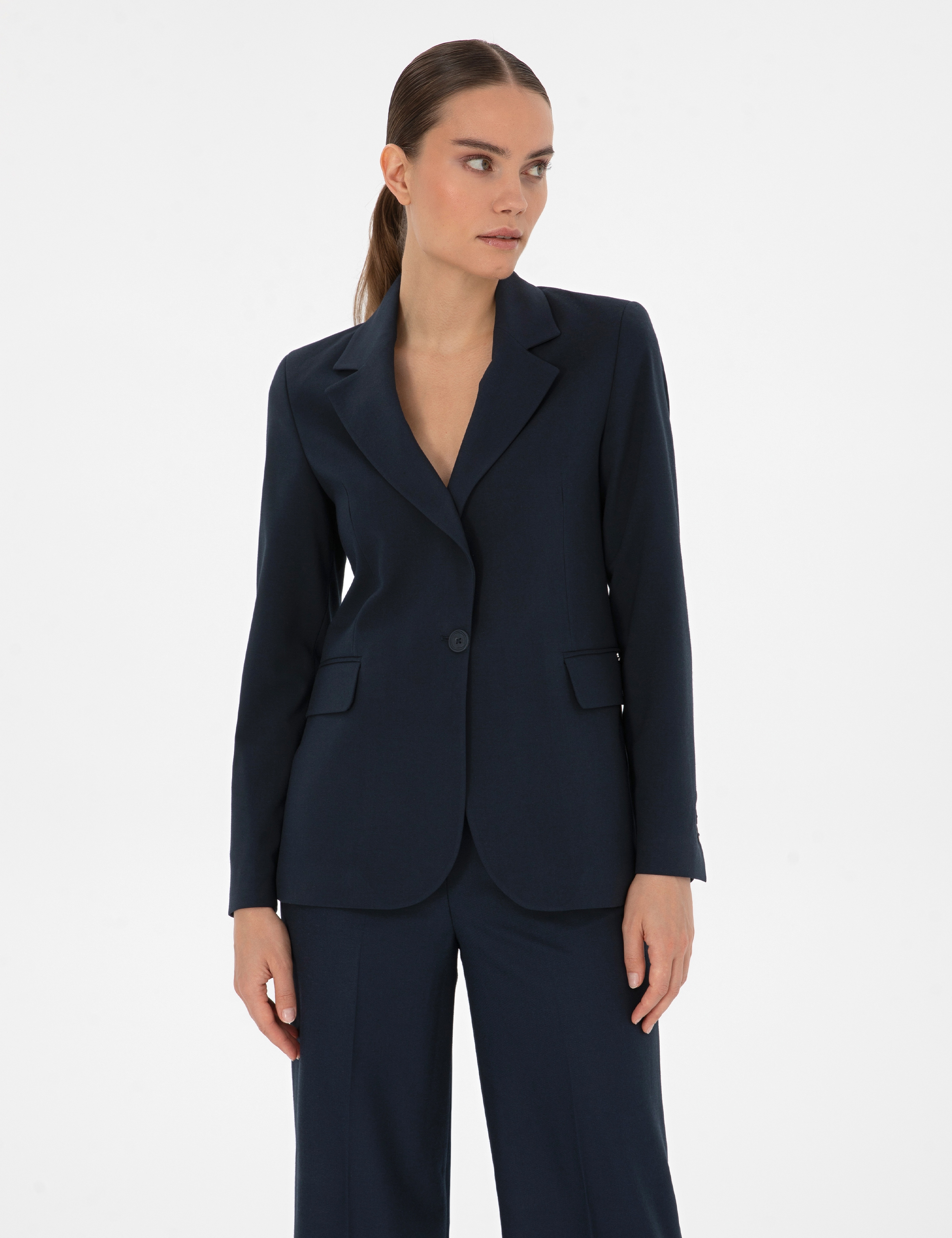 Lacivert Slim Fit Ceket