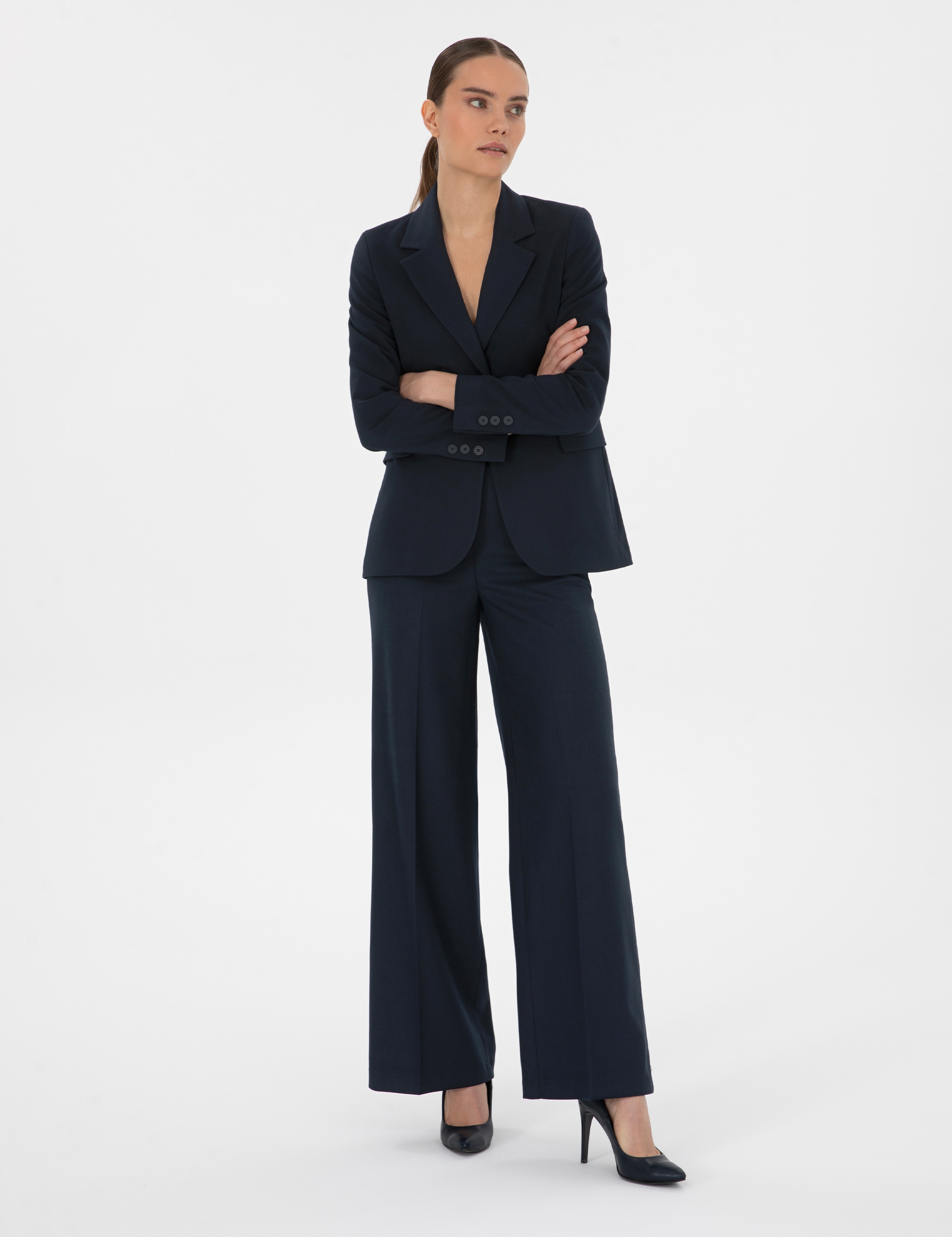 Lacivert Slim Fit Ceket - Image 4