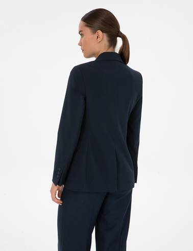 Lacivert Slim Fit Ceket