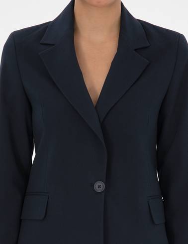 Lacivert Slim Fit Ceket