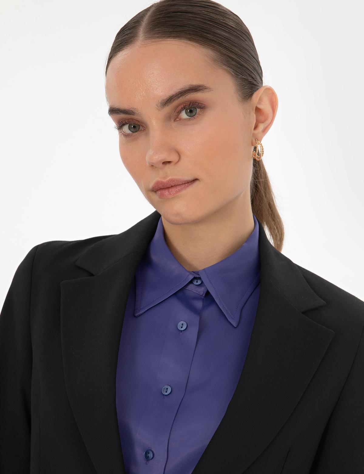 Siyah Slim Fit Ceket - 50319423027